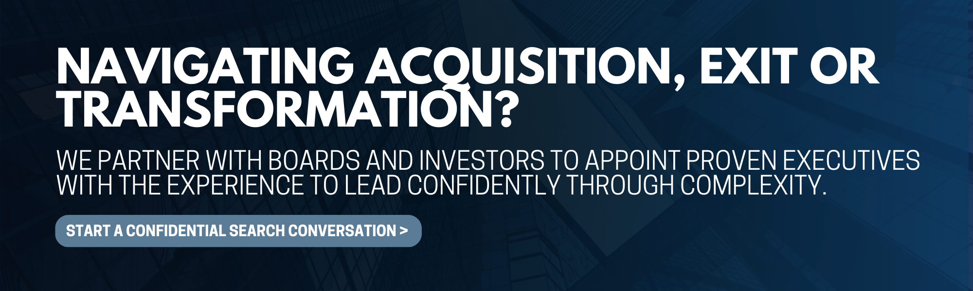 Executive Search Article Banner